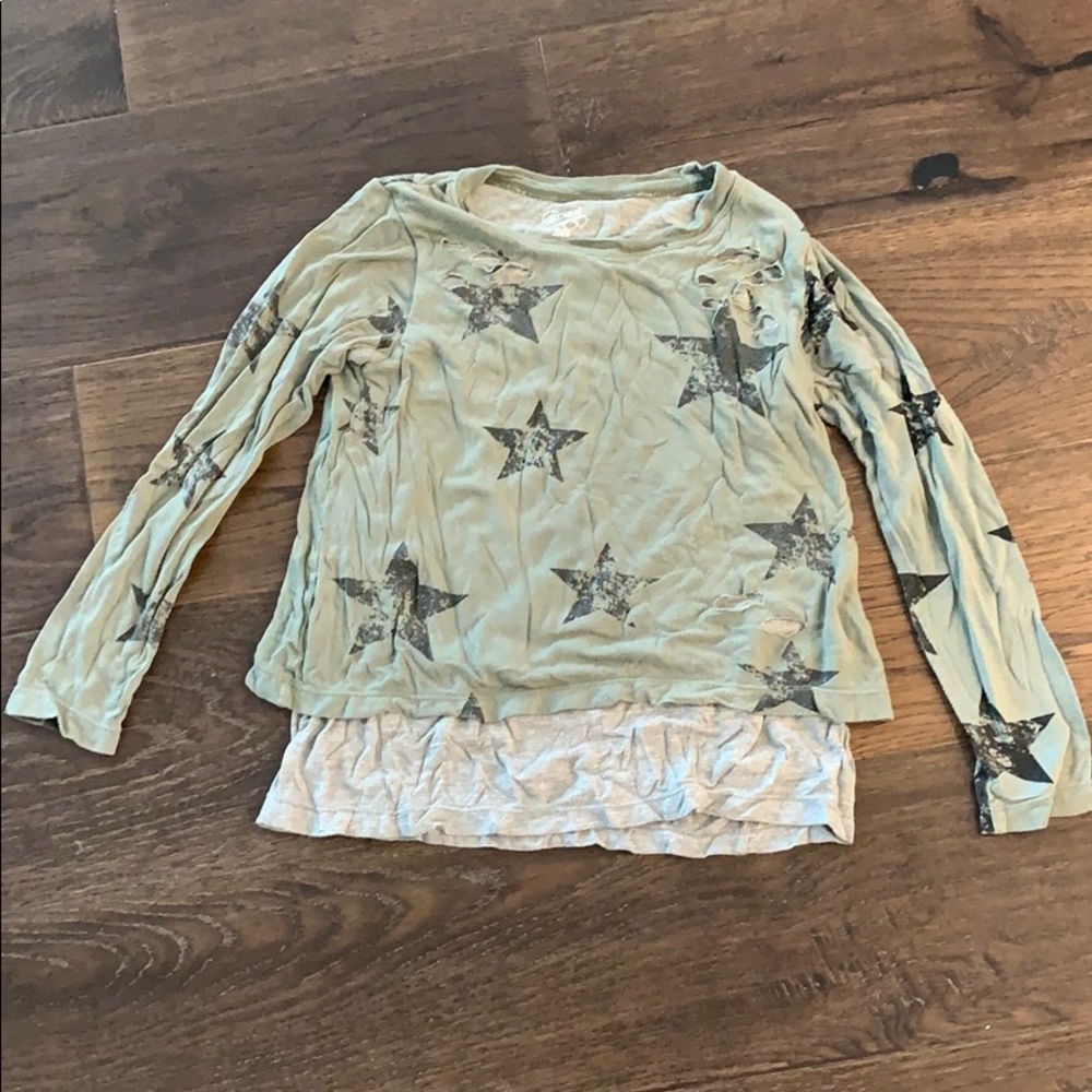 SOLD ****Flowers by Zoe - Long Sleeve T